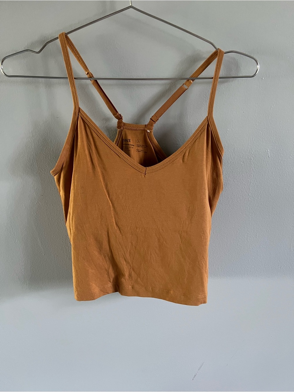 Wear pact camel crop top